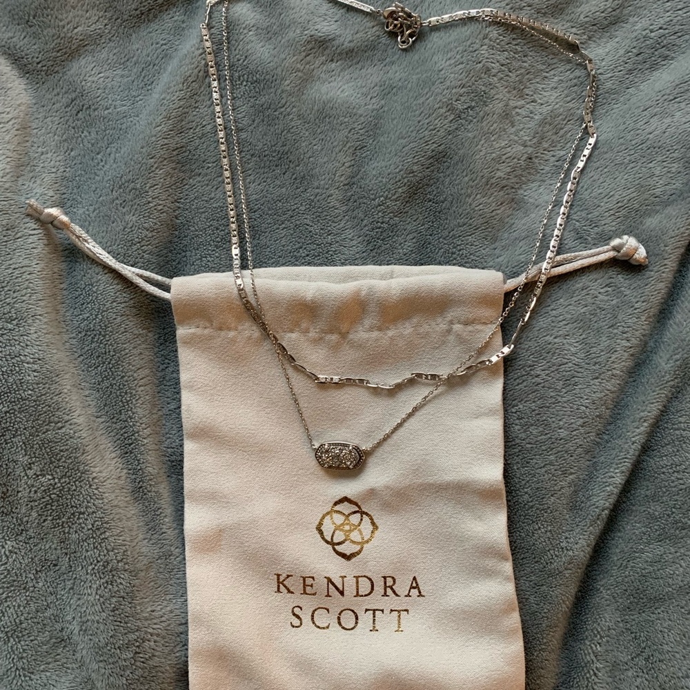 Elisa Silver Multi Strand Necklace